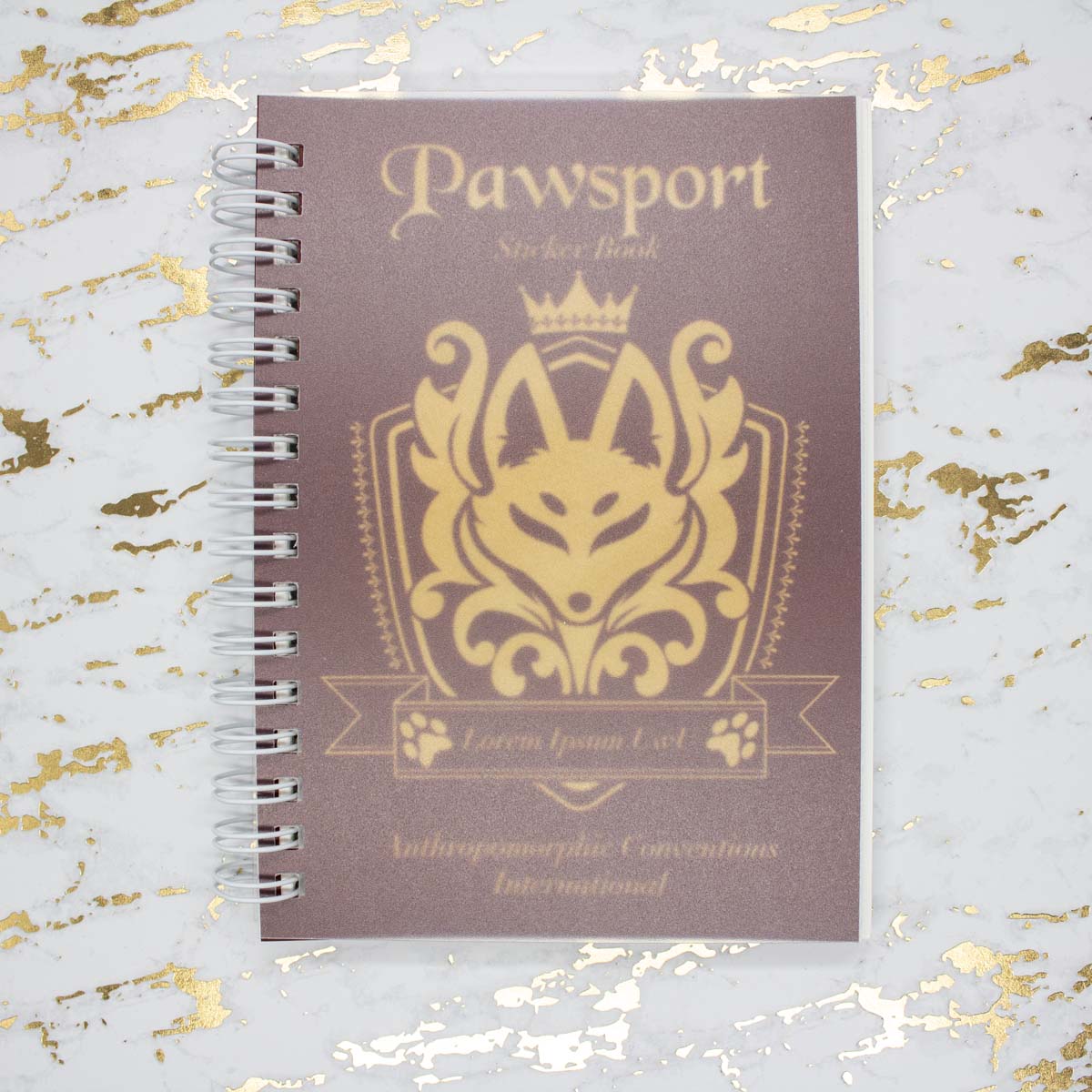 Small A6 Fox Passport (Pawsport) Sticker Book