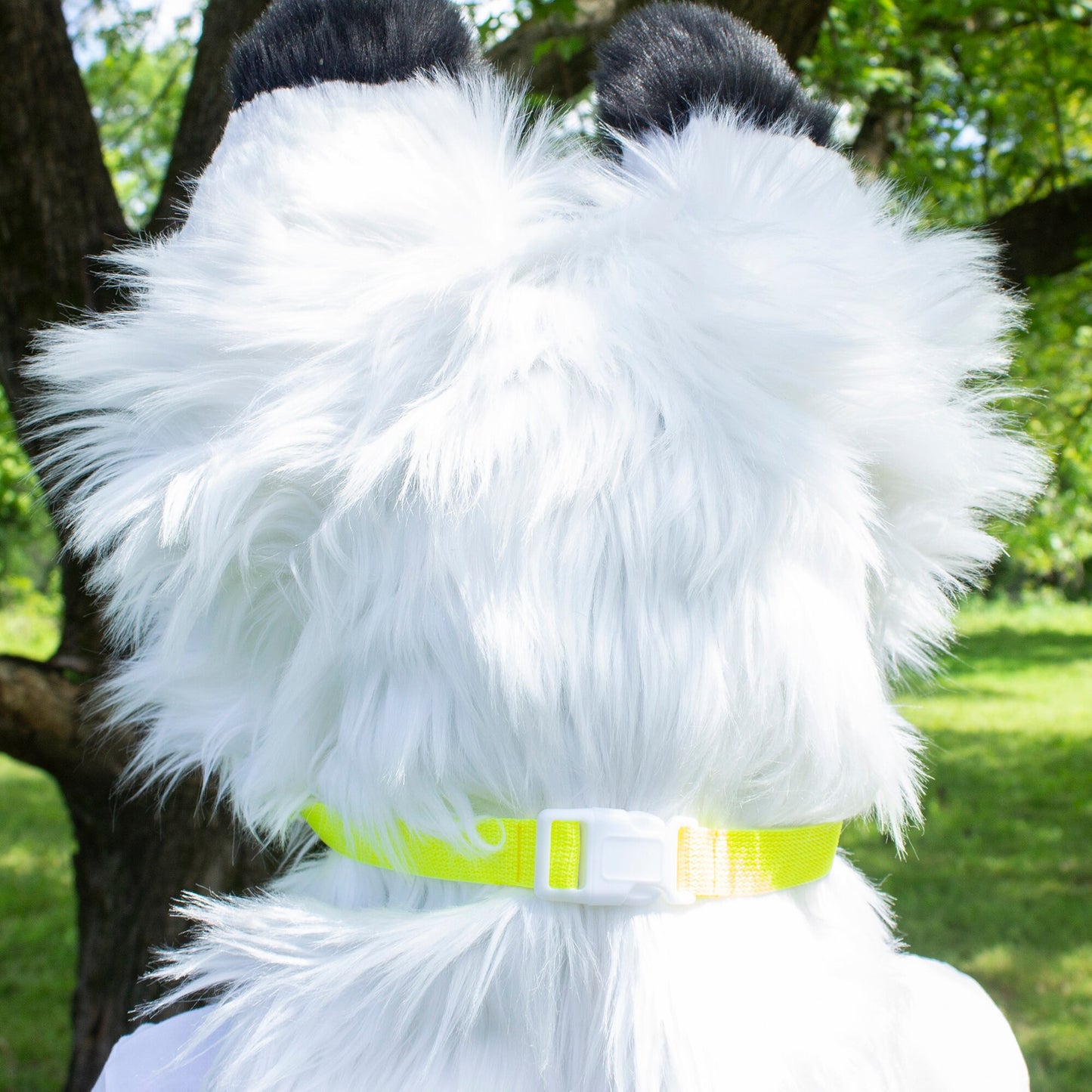 Neon Fluorescent Yellow Nylon Fursuit Head Muzzle