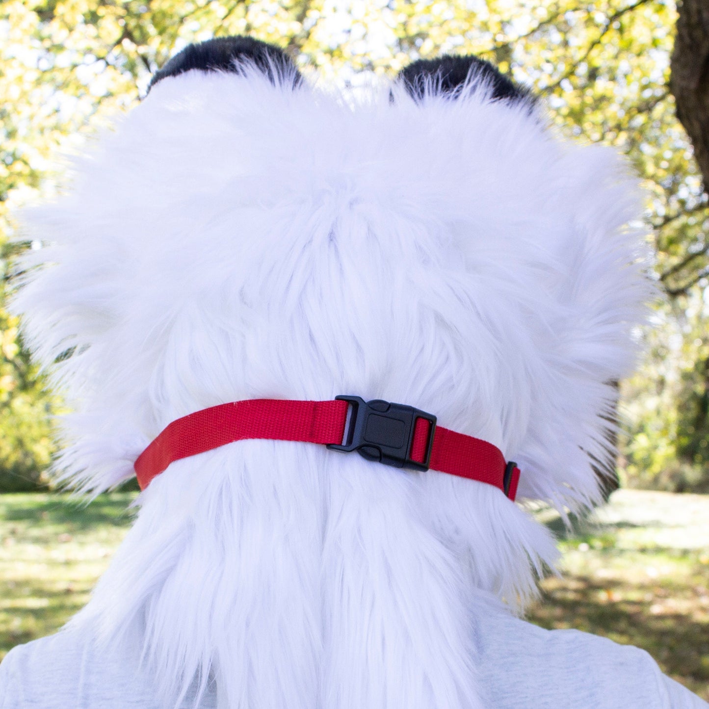 Red Nylon Fursuit Head Muzzle