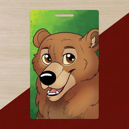 Bear PVC Luggage Tag