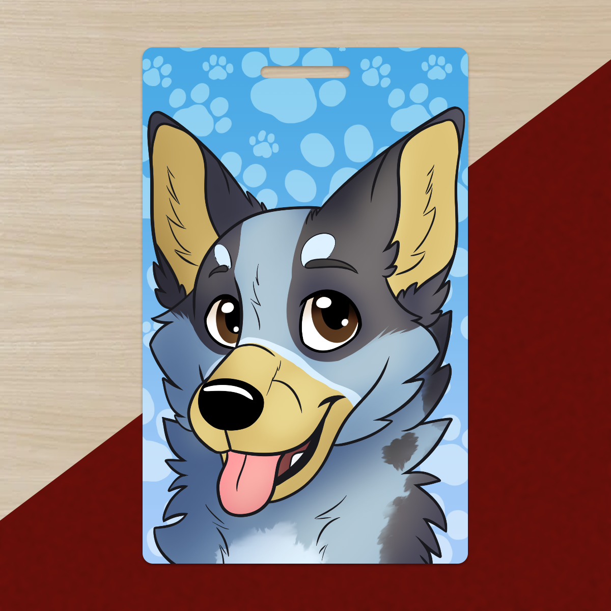 Blue Heeler PVC Luggage Tag