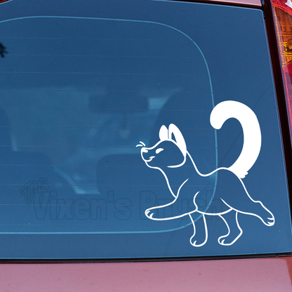 Cat Steppy Vinyl Decal