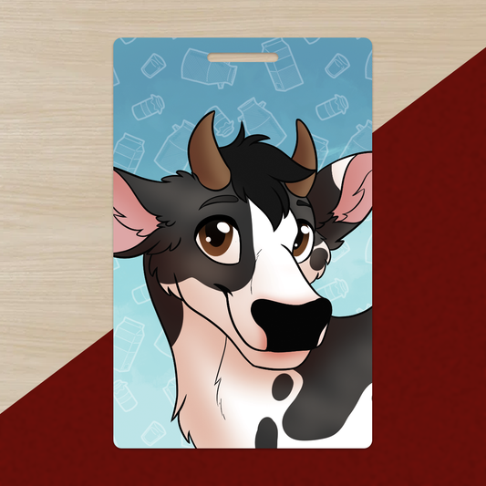 Cow PVC Luggage Tag