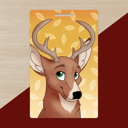 Deer (Buck) PVC Luggage Tag