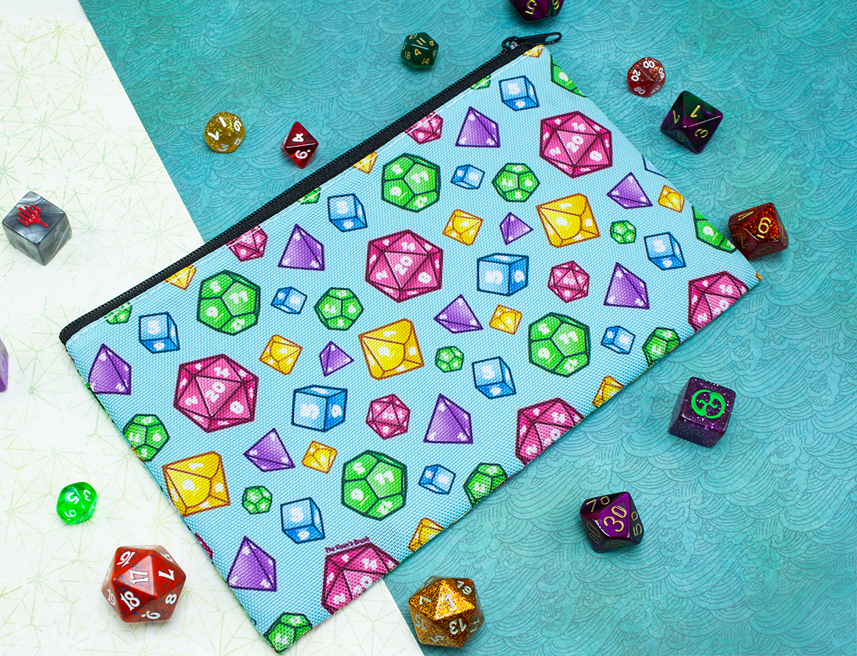 Colorful Dice Pencil Pouch