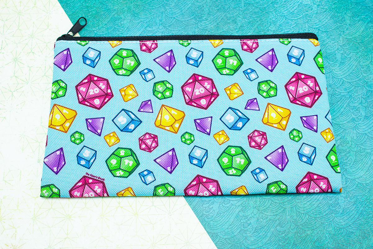 Colorful Dice Pencil Pouch