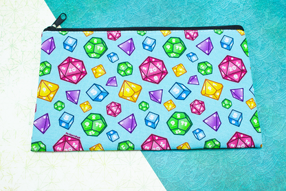 Colorful Dice Pencil Pouch
