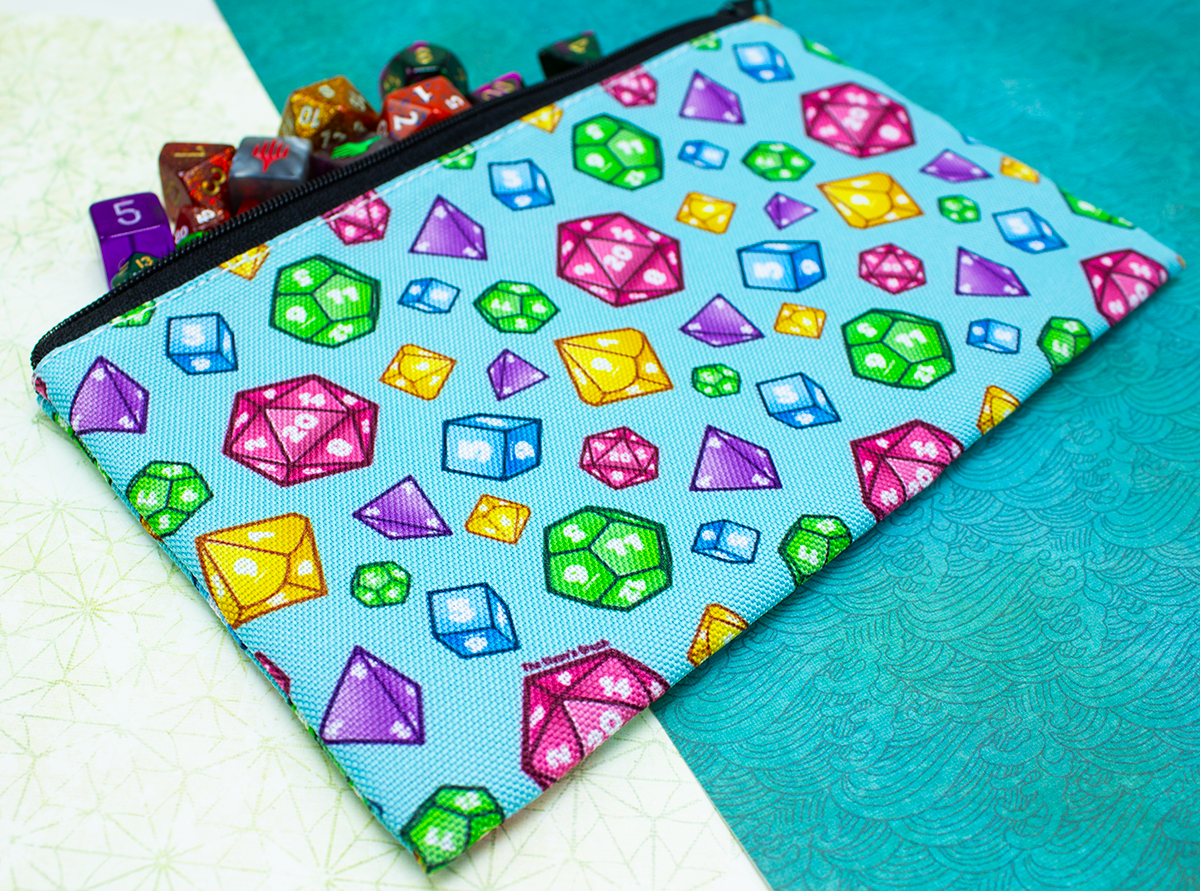 Colorful Dice Pencil Pouch