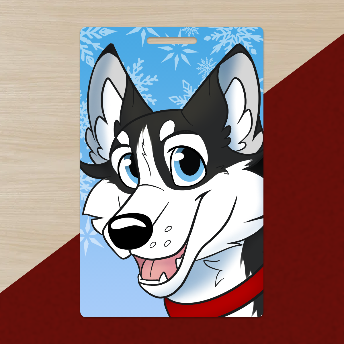 Black Husky PVC Luggage Tag