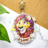 Lion Acrylic Keychain Badge