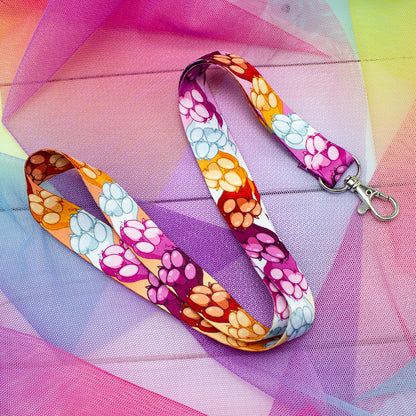 Lesbian Flag Pride Paw Lanyard