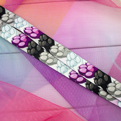 Asexual Flag Pride Paw Lanyard