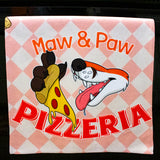 "Maws & Paws Pizzeria" Microfiber Hand Towel
