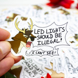 Deer in LED Headlights Sticker