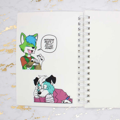 Small A6 Fox Passport (Pawsport) Sticker Book