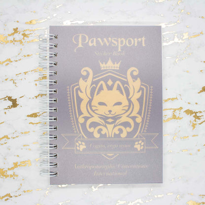 Small A6 Cat Passport (Pawsport) Sticker Book