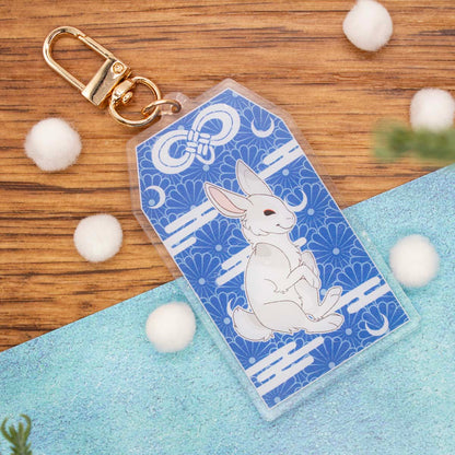 Tsuki No Usagi (Moon Rabbit) Good Health Omamori Acrylic Charm