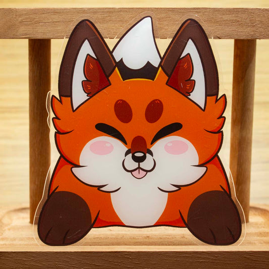 Cute Acrylic Red Fox Coaster