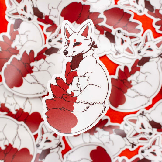 Hideyoshi the Kitsune Vinyl Sticker