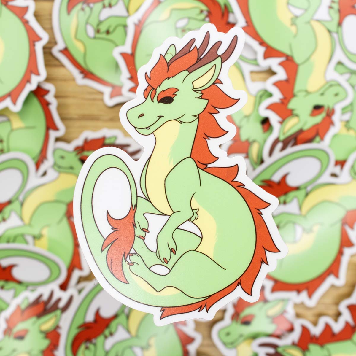 Gin the Eastern Dragon Vinyl Sticker