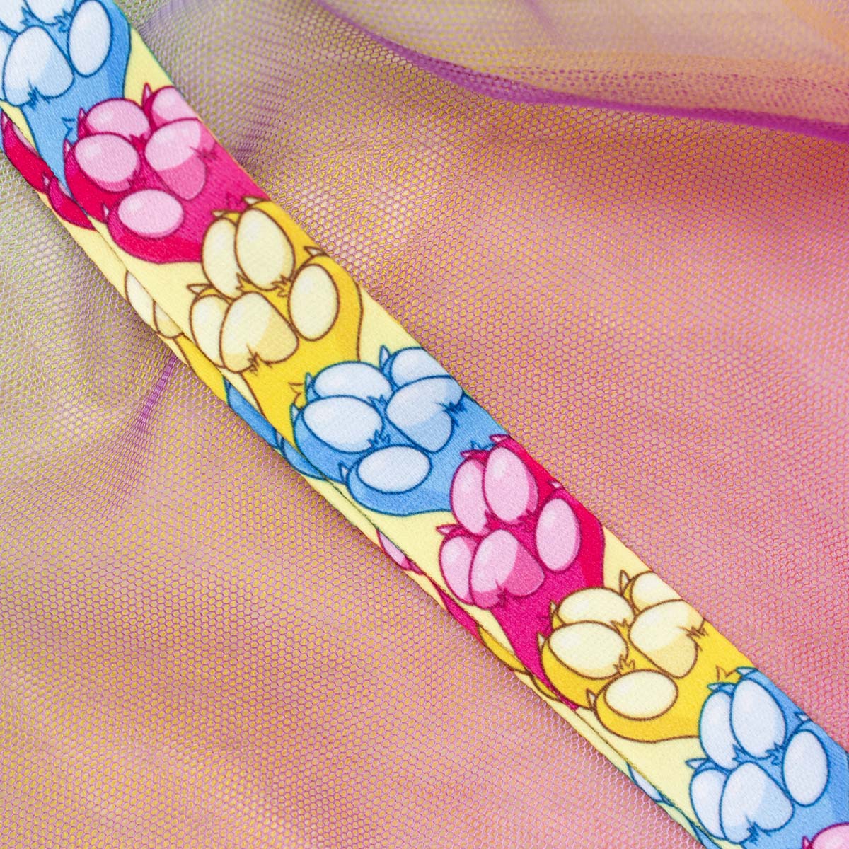 Pansexual Flag Pride Paw Lanyard