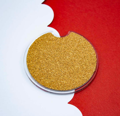 Cute Acrylic Furry Wolf Car Coasters