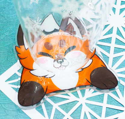 Cute Acrylic Red Fox Coaster