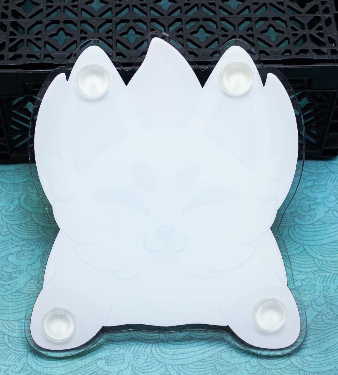 Cute Acrylic Kitsune Coaster