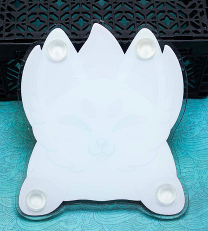 Cute Acrylic Kitsune Coaster
