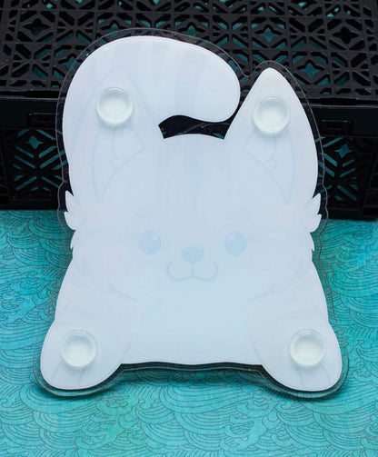 Cute Acrylic Orange Cat Coaster