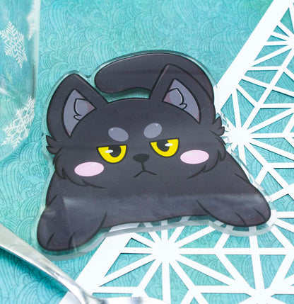 Cute Acrylic Black Cat Coaster