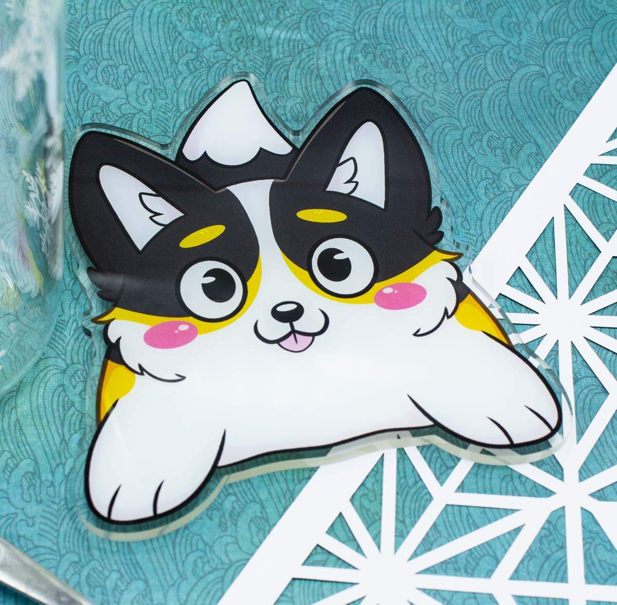 Cute Acrylic Corgi Coaster