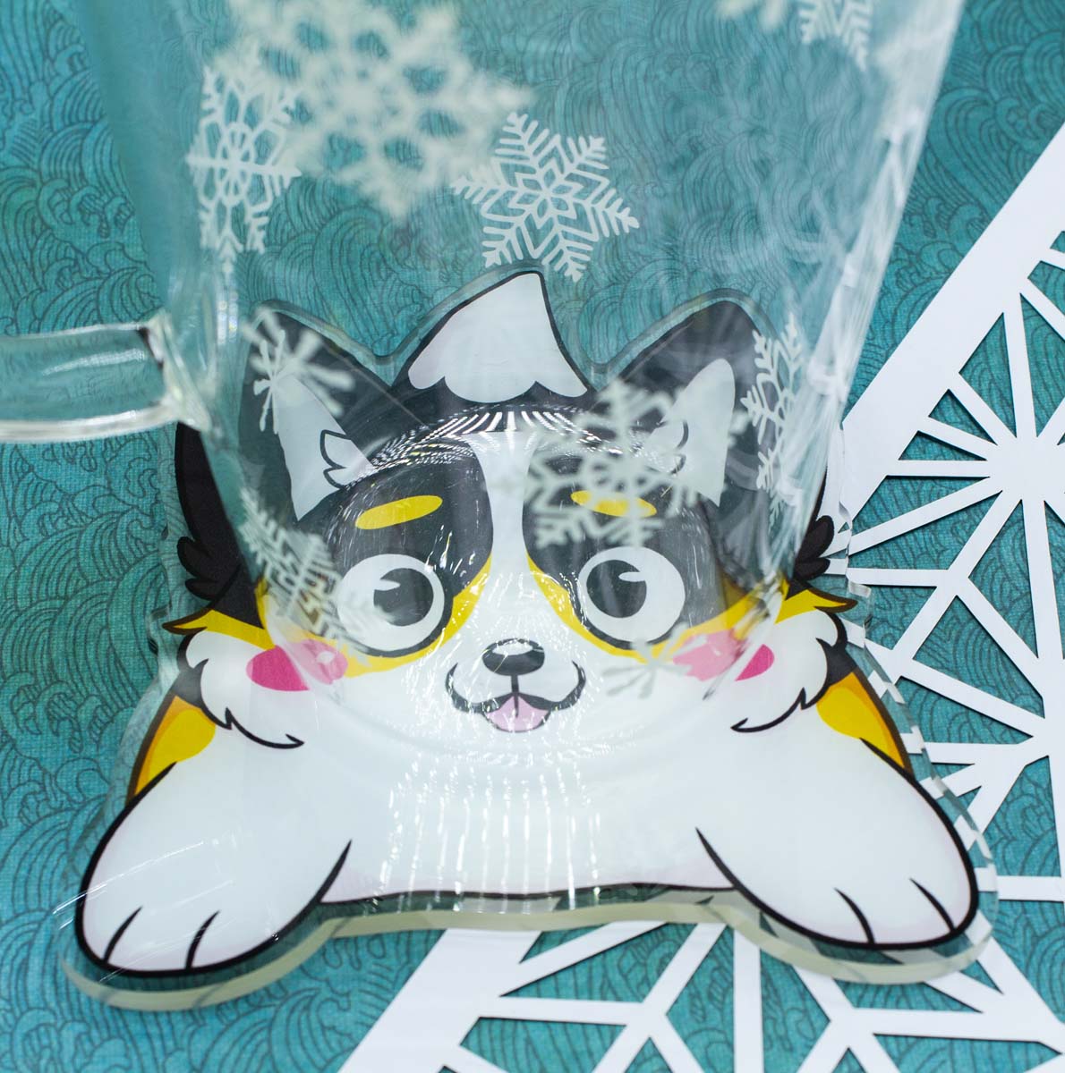 Cute Acrylic Corgi Coaster