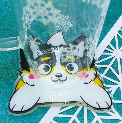 Cute Acrylic Corgi Coaster