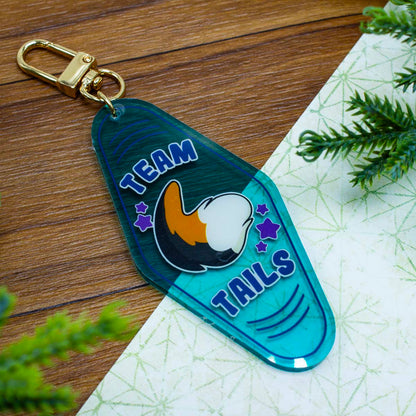 Team Tails Acrylic Motel Keychain