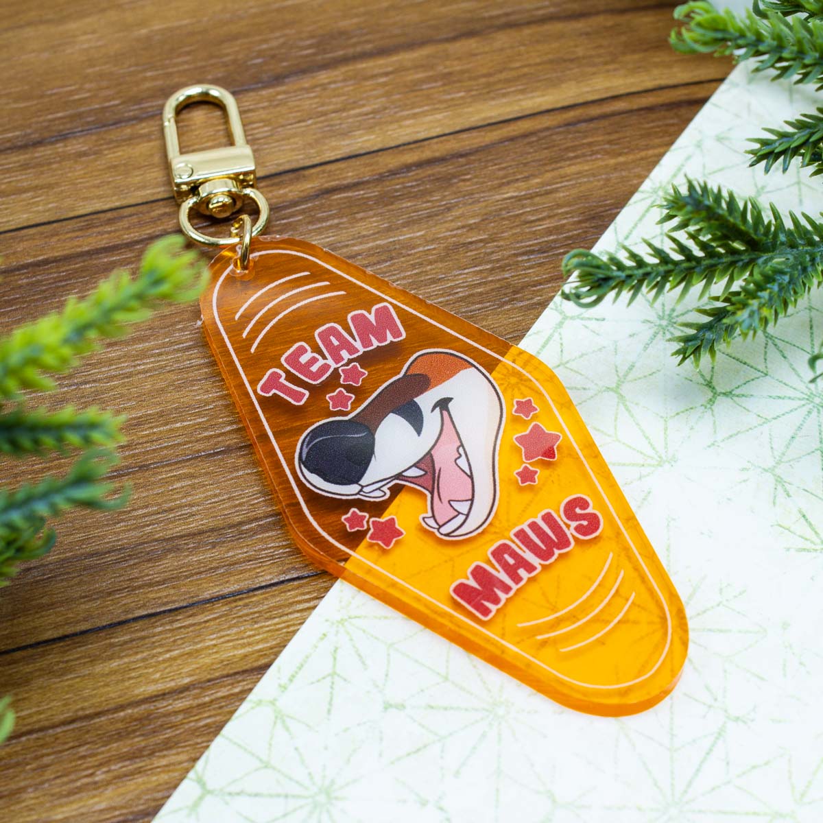 Team Maws Acrylic Motel Keychain