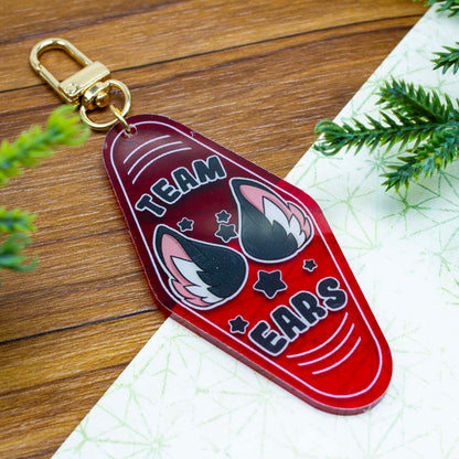 Team Ears Acrylic Motel Keychain
