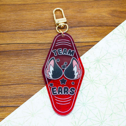 Team Ears Acrylic Motel Keychain