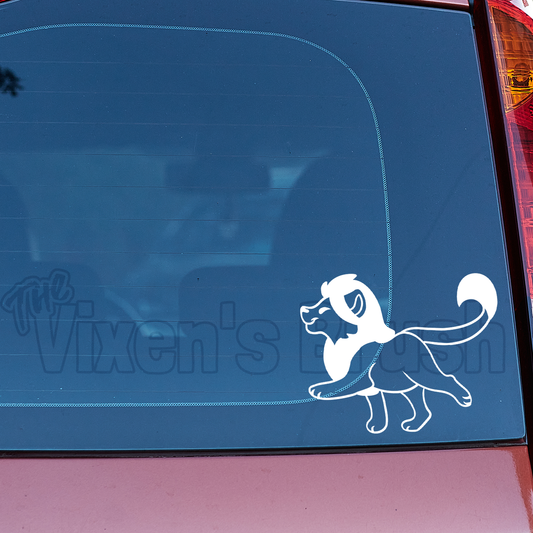 Lion Steppy Vinyl Decal