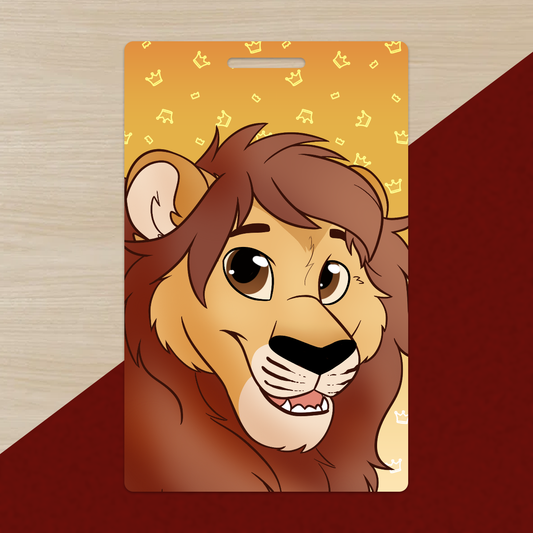 Lion PVC Luggage Tag