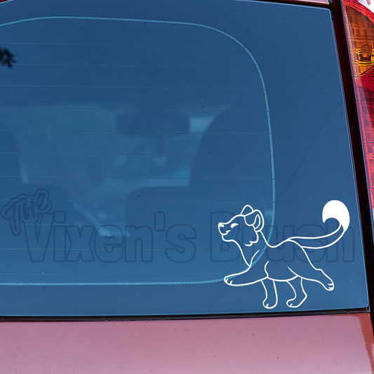 Lioness Steppy Vinyl Decal