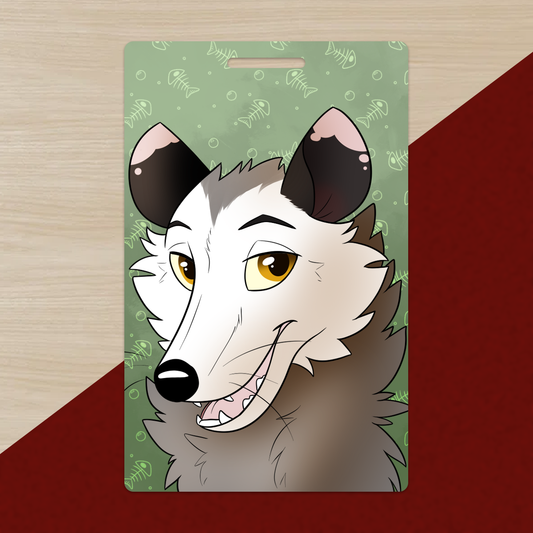 Opossum PVC Luggage Tag