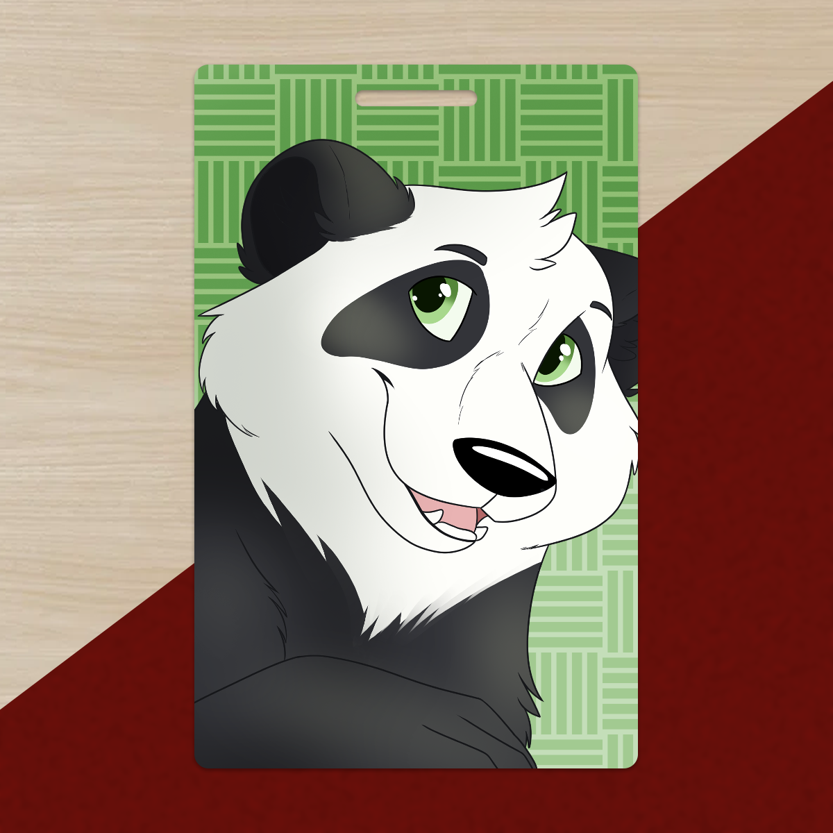 Panda PVC Luggage Tag
