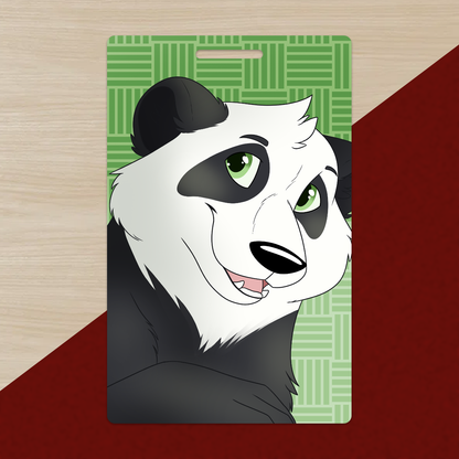 Panda PVC Luggage Tag