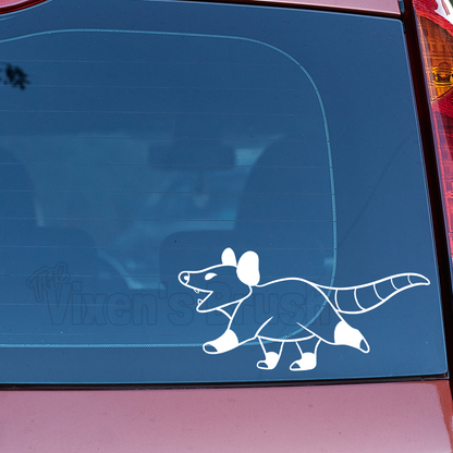 Opossum Steppy Vinyl Decal