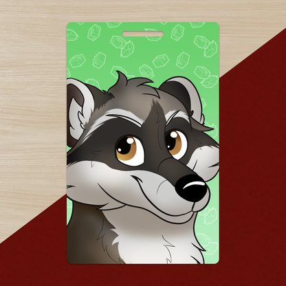 Raccoon PVC Luggage Tag