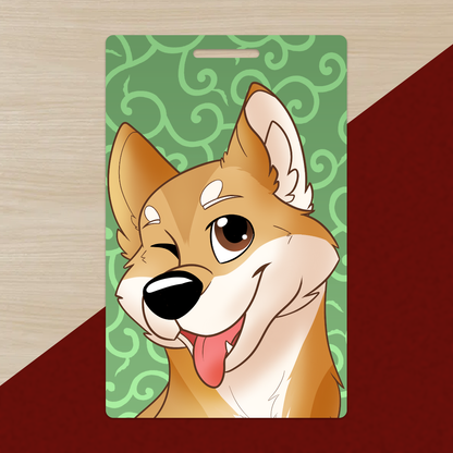 Shiba Inu PVC Luggage Tag