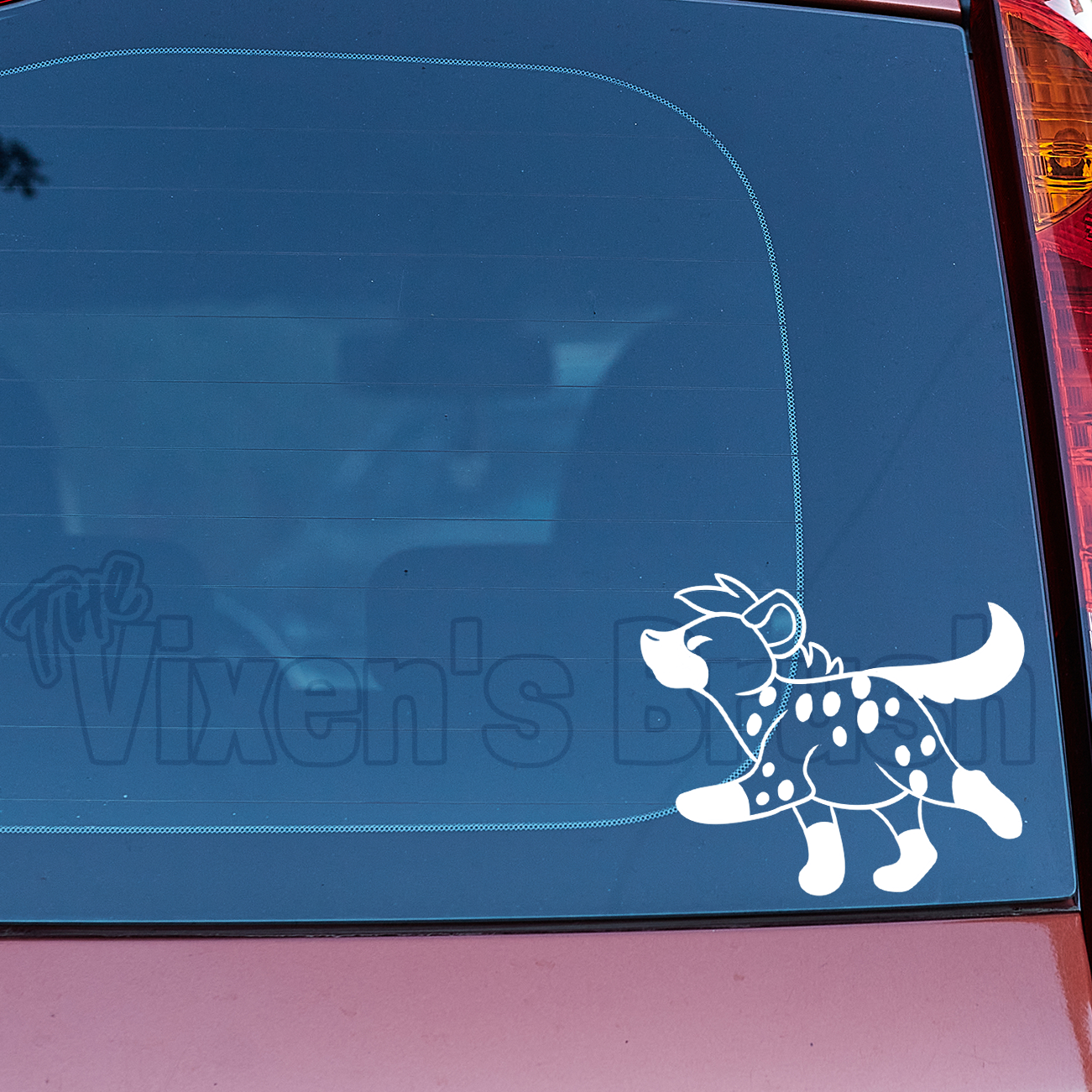 Spotted Hyena Steppy Vinyl Decal