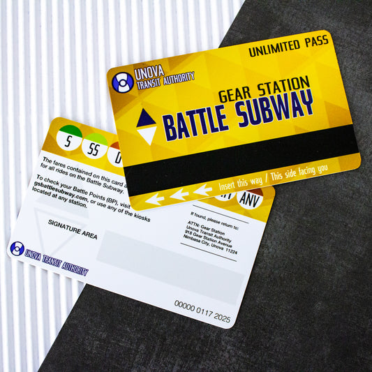 Gear Station Battle Subway Metro Pass