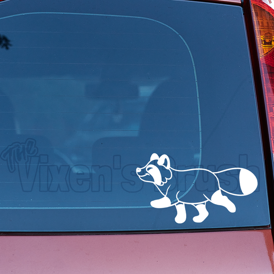 Tanuki Steppy Vinyl Decal